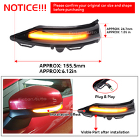 2Pcs Indicateur Dynamique Clignotant Clignotant LED Aile Latérale Rétroviseur Clignotant pour Ford Fiesta ST Line MK8 2018 2019