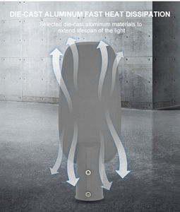 Performance à coût élevé 50W-200W IP65 étanche en alliage d'aluminium AC extérieur jardin rue LED réverbère avec haute CRI 80 Dimmable - Product Image 3