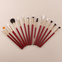 Ensemble de pinceaux de maquillage IPRESTA de haute qualité, 14 pièces, poils synthétiques, débutants, doux, correcteur pour les yeux, manche en bois, outils de beauté, neuf d'usine