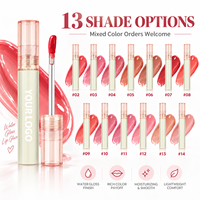 Gloss à lèvres miroir RTS 4ml, brillance verre, hydratant, 13 teintes, faible MOQ 3 pièces, vente en gros, logo personnalisé