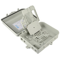 Boîtier de distribution de fibre optique SC étanche IP55 à 16 cœurs, terminal FTTH extérieur, répartiteur de cassette 1:16, certifié CE ROSH