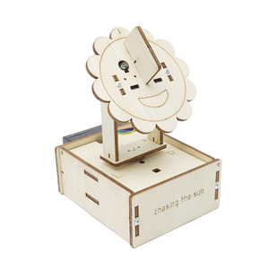 Voiture de course télécommandée en bois, kit de bricolage STEM, modèle A-10A, sans batterie, jouet éducatif pour enfants - Product Image 2