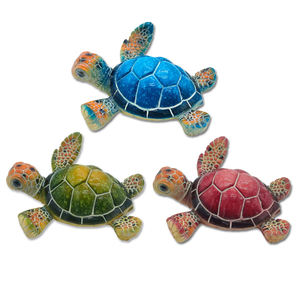 Logo personalizzato <span class=keywords><strong>animale</strong></span> marino oceano mante decorazione per la casa statuetta di maldive Souvenir resina mante statua - Product Image 2