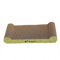 Grattoir à chat en carton ondulé écologique en gros avec sachet de catnip pour foyers multi-chats