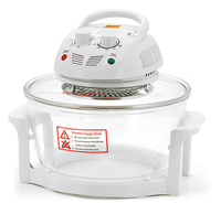 Four à halogène et friteuse à air 12L grande capacité, bol en verre, cuisson turbo, sans huile, multifonction, cuisson saine