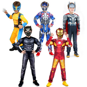 Disfraz de superhéroe para niños, traje de superhéroe de manga larga de poliéster de 8 a 13 años, disfraces para fiestas de baile - Product Image 1