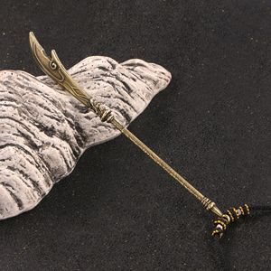 Romance des Trois Royaumes Guan Yu Guan Gong Dragon Lune Croissante Couteau Pendentif Porte-clés Ornement Figurine de Thé Cadeau - Product Image 2