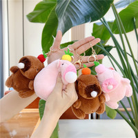 En gros, Jouets en peluche Capybara doux, Figurines d'animaux, Coussins, Porte-clés Cosplay, pour machines à griffes, Personnalisable ODM, en PP, Anti-stress