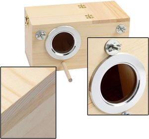 Rắn Gỗ Bird Nest Tùy Chỉnh Sử Dụng Vườn Vẹt Môi TRƯỜNG SỐNG Kích Thước Và Vật Liệu - Product Image 3