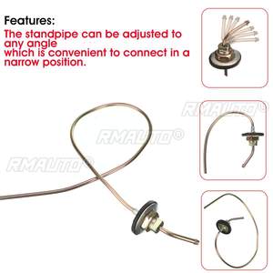 1/2/4 ensembles de tuyau de raccordement de réservoir de carburant de 58 cm + filtre à carburant + tube flexible avec pinces pour chauffage de stationnement diesel à air - Product Image 2