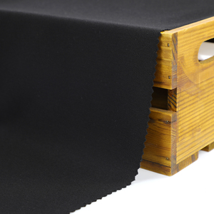 Chất lượng cao 100% <span class=keywords><strong>Polyester</strong></span> dệt kim màu đen vải Crepe - Product Image 5