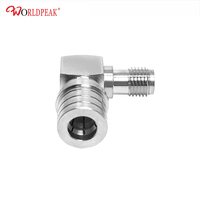 Connecteur de câble coaxial RF QMA prise mâle vers SMA femelle adaptateur d'antenne à angle droit convertisseur personnalisé laiton cuivre pour l'alimentation