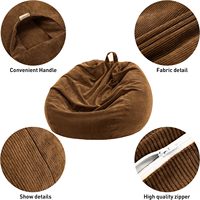 Canapé paresseux économique et pratique, fauteuil pouf portable pour location et petits espaces