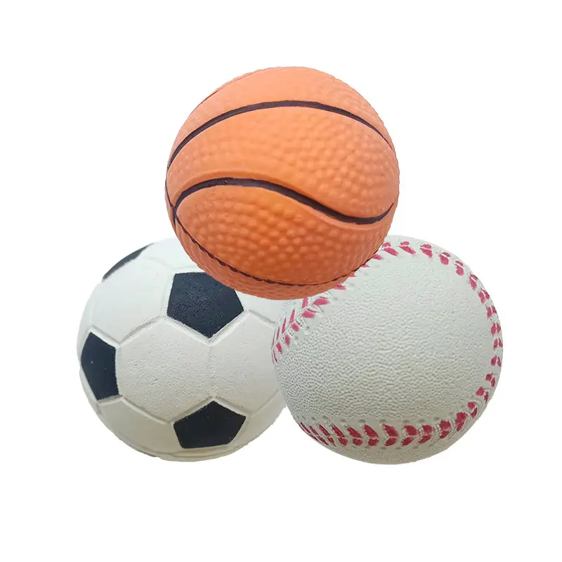 Promotions Spot hochela tische Baseball Haustier Spielzeug Biss beständige Gummi Core Ball Training Soft Ball Hund Kau spielzeug
