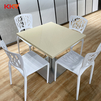 Benutzer definierte Marmor Cafe Tisch Marmor runden Esstisch Set Luxus runden Esstisch
