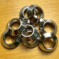 Arandela cónica de aluminio 1/2"-20 / Espaciador de cabeza cónica para barra de radio de dirección / barra de acoplamiento / barra de dirección para coches Midget y Sprint