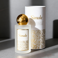 Botella de Perfume Vacía con Acabado Marmoleado, 30ml 50ml 100ml, Botella de Vidrio con Pulverizador Fino, Transparente o Esmerilada, de Lujo, con Serigrafía