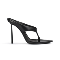 Sandales à talons hauts pour femmes, couleur beige, en PU, avec talon métallique à pointes, collection 2026