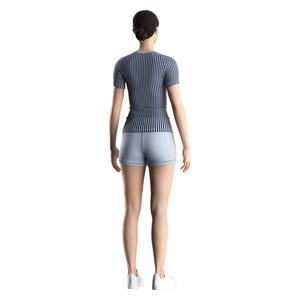 เสื้อแรชการ์ดสำหรับผู้หญิง ออกแบบทรงสวยเพื่อการปกป้องจากแสงแดดและให้ประสิทธิภาพที่ทันสมัยสำหรับกีฬาทางน้ำ - Product Image 4