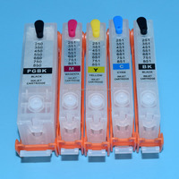 BOMA - 5 Stück PGI-450 CLl-451 Leere Tintenpatronen mit ARC-Chip für Canon PIXMA MG5440 MG5540 MG5640 MG6340 MG6640 IX6840 IP8740