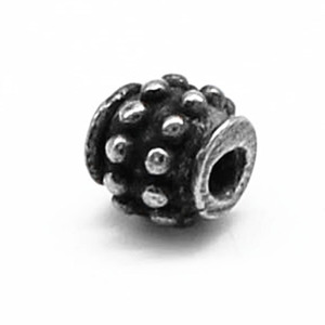 Yunnique Stainless Steel Round <b>Spacer</b> Beads Retro Finish for Bracelet Making Guangzhou Origin Summer 2021 GZY-WM0222 - Product Image 3