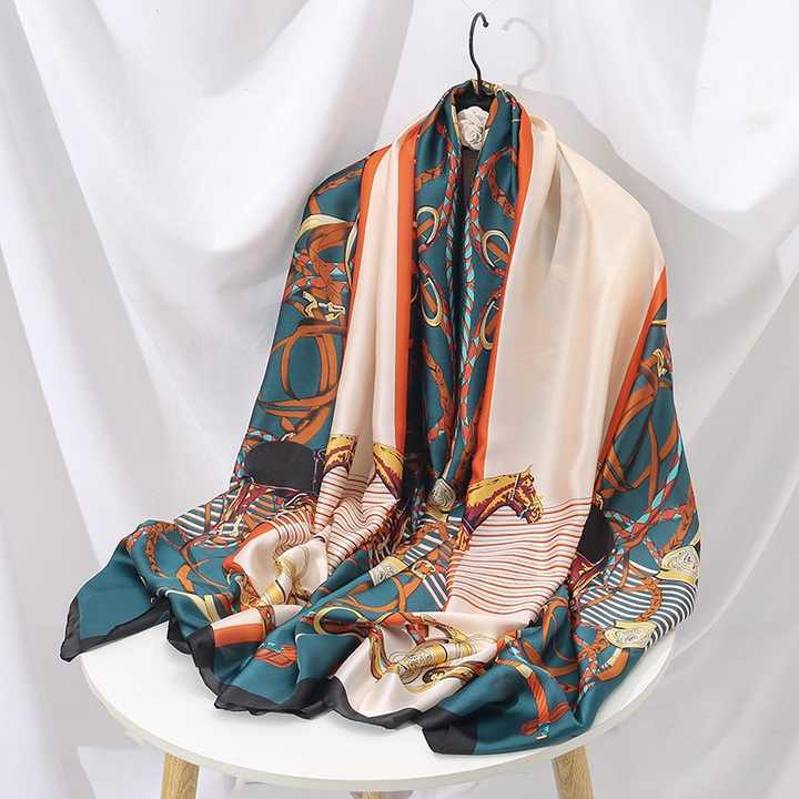 Echarpes Et Foulards Femme Foulard En Soie Femme QEXUJOW Léger