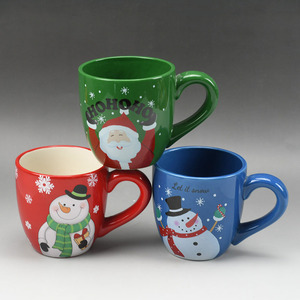 Taza <span class=keywords><strong>de</strong></span> Cerámica 3D <span class=keywords><strong>de</strong></span> Fábrica con Papá Noel y Reno para Navidad, Taza <span class=keywords><strong>de</strong></span> Porcelana para Capuchino, Latte y Espresso para el Hogar, la Escuela o Fiestas - Product Image 3