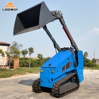 Chargeuse compacte sur pneus LOGWAY en stock, capacité de charge nominale de 550 kg, utilisation polyvalente pour les espaces étroits, mini-chargeuse compacte sur pneus