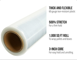 ฟิล์มยืดหดใสห่อพลาสติกห่อพลาสติกโพลีเอทิลีนใส - Product Image 3