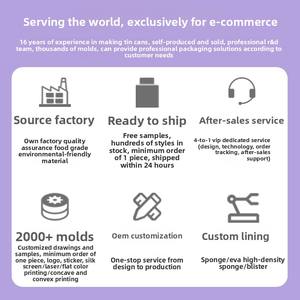 Boîte en étain <span class=keywords><strong>Hema</strong></span> intégrée pour pinces, grattoir lingual, aiguille <span class=keywords><strong>à</strong></span> acné, outils de beauté et rangement rabattable, origine : aucune, taille : aucune - Product Image 5