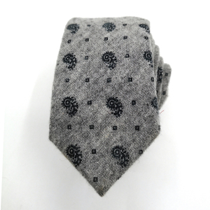 <span class=keywords><strong>Cravate</strong></span> fine en laine <span class=keywords><strong>tweed</strong></span> bleu marine, orange et marron clair pour homme, idéale pour les cadeaux de garçons d'honneur et les occasions professionnelles ou de mariage - Product Image 5