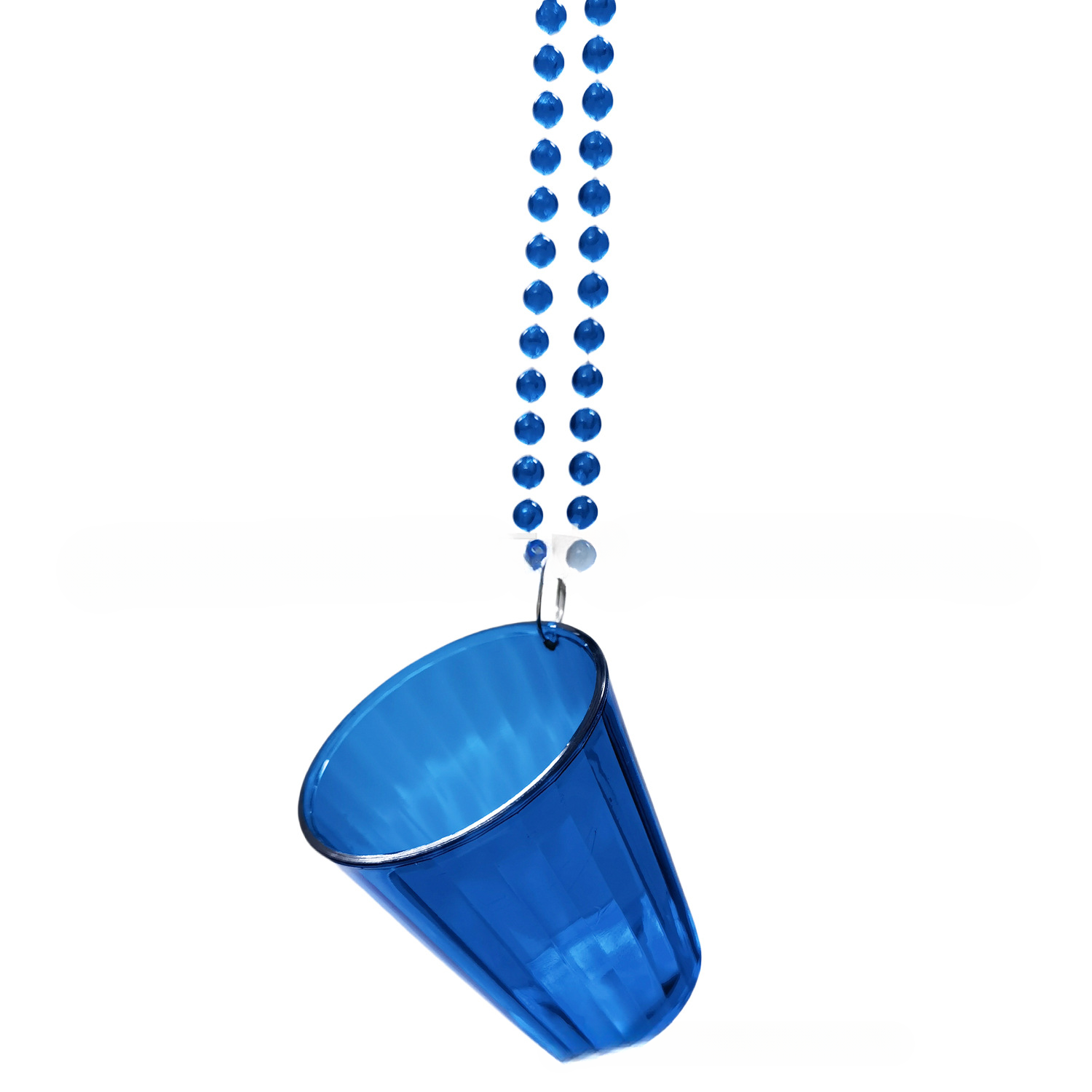Tasse rayée, bleu transparent