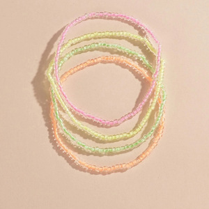 Cavigliera di perline luminose di moda moda <span class=keywords><strong>estate</strong></span> spiaggia caviglia piede catena gioielli affascinante bagliore nel buio perline colorate cavigliera - Product Image 4