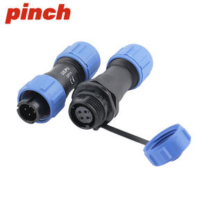 Conector de Aviación Pinch SP11 2 3 4 5P Macho Hembra con Tuerca Trasera, Enchufe Impermeable IP68 de Material ABS - Product Image 2