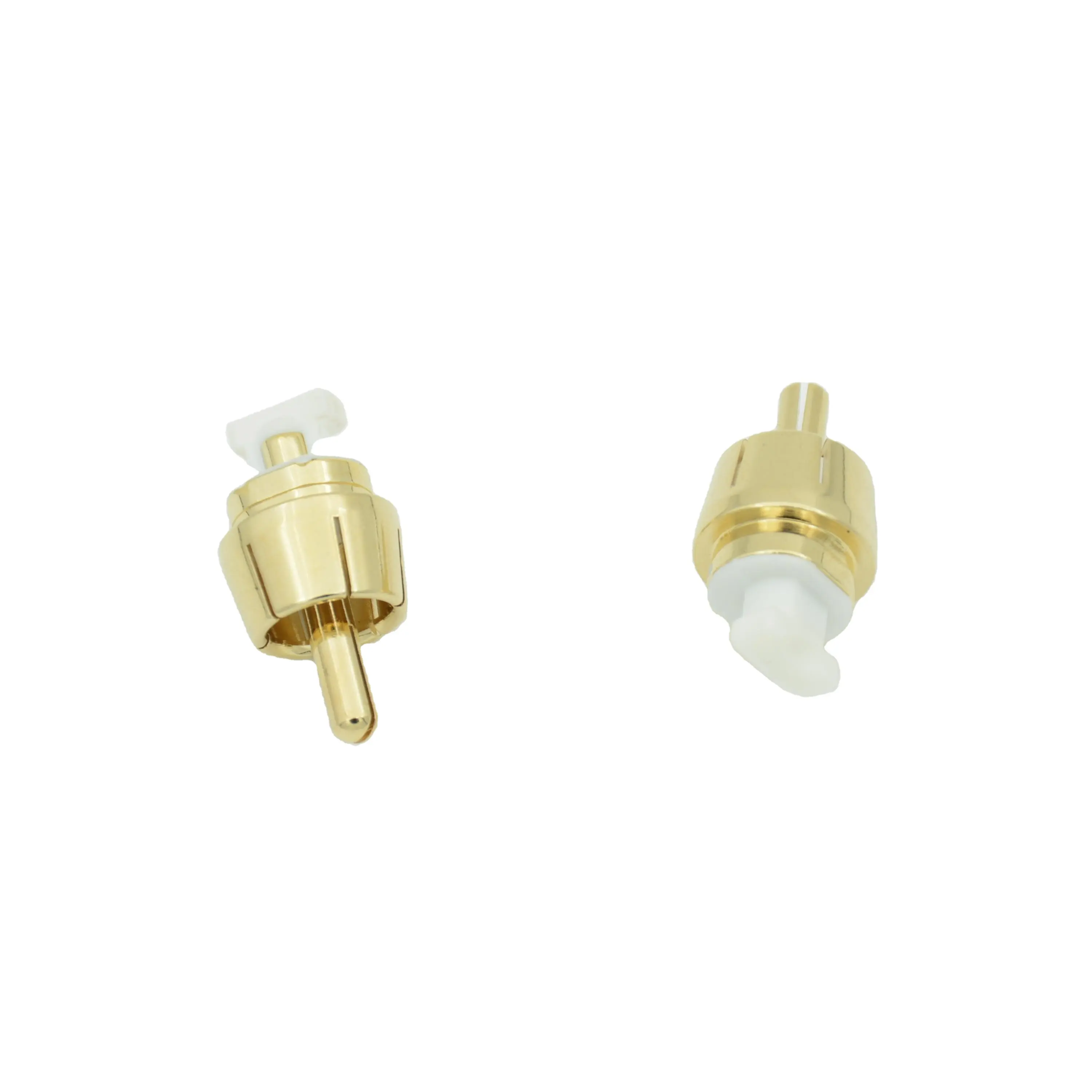 Plugue macho RCA para carro banhado a ouro conector rca masculino