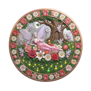 Moneda Conmemorativa de Arte de 1oz de Cobre Fino con Relieve Detallado de Hada del Bosque y Jardín Encantado, <span class=keywords><strong>Obra</strong></span> <span class=keywords><strong>Maestra</strong></span> Intrincada - Product Image 4