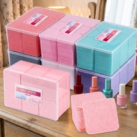 400 lingettes jetables pour enlever le vernis à ongles, sans acétone, non irritantes, lingettes nettoyantes pour manucure, pour salon et usage domestique