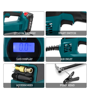 Inflador de Neumáticos Portátil de Venta Directa de Fábrica, Bomba de Aire Inalámbrica, Piezas de Inflador de Neumáticos, Bomba de Bicicleta Inflable - Product Image 4