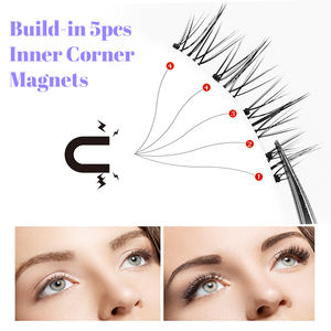 2对高品质磁性睫毛套件，不需要胶水棉线带磁性假睫毛，自然风格 - Product Image 5