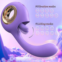 Grenzüberschreitender Zungenleck-Vibrator aus Silikon, wiederaufladbar, 3 Geschwindigkeiten, starke Vibration, präzise G-Punkt-Stimulation, weiblich