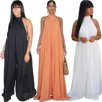 Новое поступление 2022 Корсет Топ для девочек женское сексуальное оранжевое вечернее платье летний длинный женский комбинезон с широкими штанинами одежда
