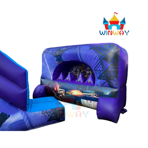 Château gonflable populaire <span class=keywords><strong>Fortnite</strong></span>-Battle Royale avec toboggan, aire de jeux de tir pour location de fête en intérieur et en extérieur - Product Image 4