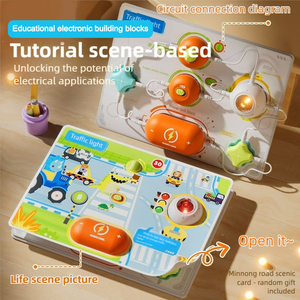 Giáo dục trẻ em khối xây dựng điện tử bảng mạch lắp ráp & thí nghiệm vật lý điện hơi nước Đồ chơi khoa học - Product Image 4