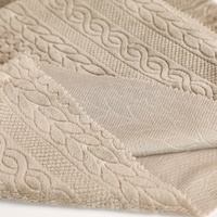 OEM personnalisé 100% polyester polaire Sherpa tissu gaufré corail flanelle Plaid pour bébé couvertures d'ameublement textiles de maison sacs