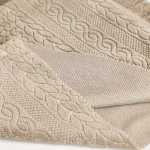 Oem Custom Reliëf Koraal Flanel Plaid 100% Polyester Fleece Sherpa Stof Voor Baby Deken