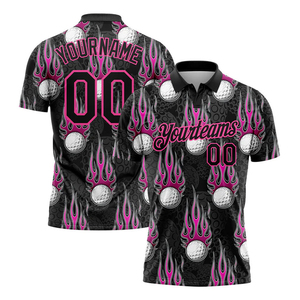 Camiseta Polo Deportiva para Hombre con Impresión por Sublimación, 100% Poliéster Spandex, con Tejido Transpirable - Product Image 1