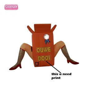 Holanda cumpleaños dibujos animados <span class=keywords><strong>marioneta</strong></span> <span class=keywords><strong>medias</strong></span> piernas caja inflable piernas ouwe doos globo - Product Image 1