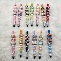 Маркер-стилус Moe-bead DIY с ручной росписью и изысканными пластиковыми бусинами – милый и очаровательный инструмент для пометок документов для студентов