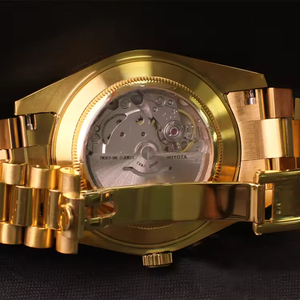 Montre mécanique automatique de luxe intelligente étanche 20 BAR, style affaires, mouvement NH35, cadran ajouré, verre saphir, bracelet en acier inoxydable - Product Image 1