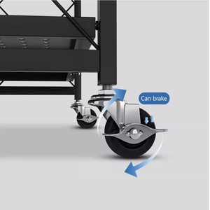 Étagère de cuisine pliante sans installation Étagère de rangement sur pied Étagère de rangement en métal Chambre Étagère de support de fleurs pour l'extérieur - Product Image 5